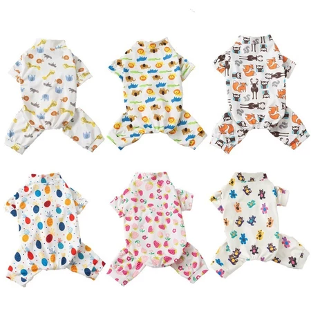 Bộ Đồ Ngủ Cho Chó Mèo Áo liền quần Chó Dễ Thương Onesie Chó Con Đồ Ngủ Quần Áo Thú Cưng Quần Áo Bốn Chân