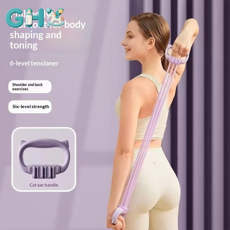 GHX Dây kháng lực có tay cầm và dây đeo thể thao có ống kháng lực có thể tháo rời Thích hợp để tập thể dục Vật lý trị liệu VN