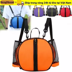 Túi đeo vai bóng rổ SNUGHOUSE, Thiết bị tập luyện dây đeo có thể điều chỉnh Túi bóng thể thao, Túi đựng thể dục ngoài trời Túi đựng bóng chuyền bóng đá