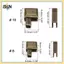 Bộ sửa chữa dây kéo B & N Hộp cố định và chốt chèn 3#5#8#10 Dành cho túi áo khoác thay thế dây kéo mở quần áo.