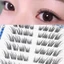 Lông mi giả mắt cáo Không có cụm keo 8-14mm Chiều dài hỗn hợp C Curl Khối lượng tự nhiên