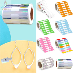 GILL 500 CÁI Nhãn giá trang sức, Thẻ giá vòng cổ bằng giấy Kraft trống, Trang trí bao bì sáng tạo Quadrate Đồ trang sức nhiều màu Hangtags Đồ dùng đóng gói