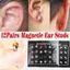 SAIA 12 Cặp / bộ Quà Tặng Cho Bạn Bè Nam / Nữ Thời Trang Hình Tròn 3 / 4 / 5 / 6 / 7MM Kích Thích Bấm huyệt