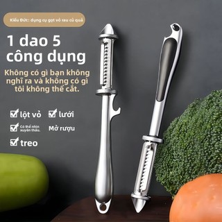 Đa Năng Thép Không Gỉ Lột Dao Lột Dụng Cụ Tiện Dụng Dao Trái Cây Hộ Gia Đình Nhà Bếp Dưa Planer Rau Củ Quả Peeler Năm Trong Một