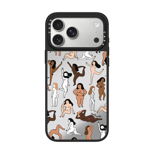 Gương Từ Tính Cô Gái Yoga Ốp Lưng Điện Thoại IPhone 17 16 15 14 13 12 11 Pro Max 17 Vỏ Khí Chống Sốc Bảo Vệ Vỏ