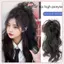 JRP 35cm Hình Thác Nước Tổng Hợp Tóc Giả Xoăn Móng Vuốt Kẹp Sống Động Như Thật Đuôi Ngựa Cao Lông Tơ Phần Mở Rộng Tóc Để Tăng Tạo Kiểu Dụng Cụ JRP