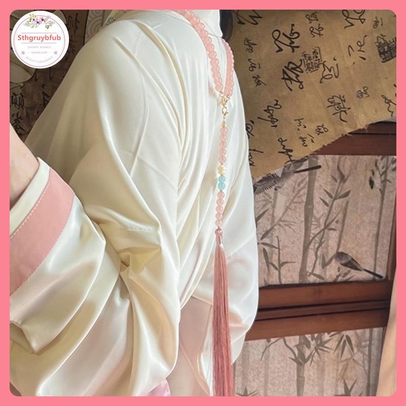 STHB Phong Cách Trung Hoa Đính Hạt Dài sel Nelaces Phong Cách Dân Tộc Hanfu Sườn Xám Nelaces Phụ Kiện Retro Trang Sức Dành Cho Nữ VN