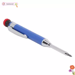 BEABOUT Bút chì thợ mộc cơ khí, Máy mài mũi dài Đầu bút chì thợ mộc hạng nặng, Bút chì xây dựng đầu lỗ sâu màu xanh nặng để soạn thảo
