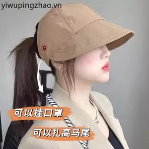Có Thể Buộc Đuôi Ngựa Mũ Chống Nắng Nữ 2026 Mùa Hè Mũ Mỏng Phong Cách Thoáng Khí Nhanh Khô Đạt Đỉnh Mũ Rỗng Top Mũ Chống Nắng