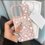 Ốp Hoa Cúc Trắng Cho Iphone 17 Pro Max 16 15 14 13 Pro Max 15 Plus 16E 17 Air Case Họa Tiết Lichee Silicone Màu Kẹo Chống Sốc Da PU Mềm Mờ Dễ Thương