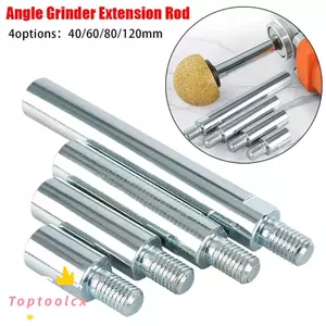 TOPTOOLCX 1 Thanh Nối Dài, Trục M10 Ren Máy Mài Góc Adapter Thanh, Phụ Kiện Đánh Bóng 40 / 60 / 80 / 140mm Cho Model 100 125 Máy Mài Góc Thanh Kết Nối Mài
