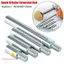 TOPTOOLCX 1 Thanh Nối Dài, Trục M10 Ren Máy Mài Góc Adapter Thanh, Phụ Kiện Đánh Bóng 40 / 60 / 80 / 140mm Cho Model 100 125 Máy Mài Góc Thanh Kết Nối Mài