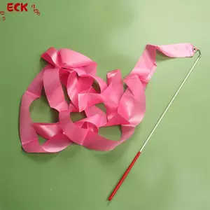 ECK 4M Nhiều Màu Sắc Tập Gym Khiêu Vũ Ruy Băng Nhịp Điệu Cô Gái Nghệ Thuật Thể Dục Dụng Cụ Ballet Streamer Twirling Rod Cầu Vồng Sti Huấn Luyện Thể Thao HOT