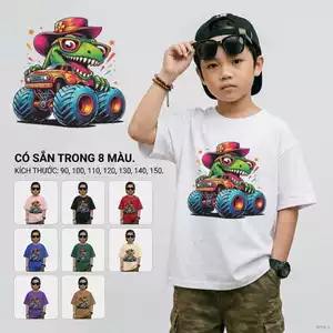 Áo thun trẻ em bé trai 2-12 tuổi Dễ phối đồ Mềm mại Không gây kích ứng da