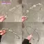 Băng Đô Quấn Tóc Hoa Kim Cương Giả BORAGETE, Băng Đô Hoa Cổ Tích Mỏng, Phong Cách Rừng Hàn Quốc Thanh Lịch Tinh Tế Nơ Pha Lê Tiaras Headhoop Phụ Kiện