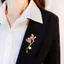 2025 Tính Khí Men Phong Lan Cao Cấp Thổ Cẩm Ngọc Trai Cao Cấp Thanh Lịch Đơn Giản Phụ Kiện Cao Cấp Corsage Pin 6.16