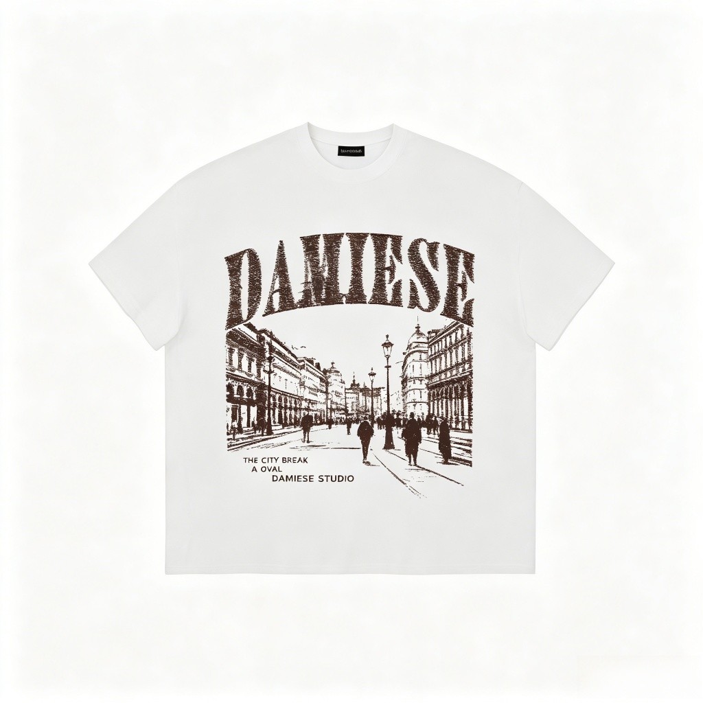 （Giao hàng 24h）Angela ÁO THUN Unisex BOXY LOCAL BRAND "ISLAND" COTTON 220GSM