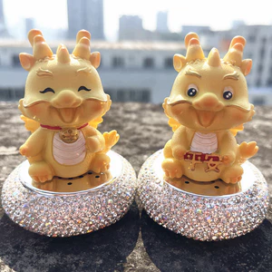 Cung Hoàng Đạo Xe Hơi Hương Liệu Năm Rồng Xe Nước Hoa Kim Cương Phụ Kiện Xe Hơi Điều Khiển Trung Tâm Trang Trí Xe Hoạt Hình
