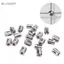 Belleshopp VBESTLIFE 20 CHIẾC Vượt Qua Kẹp Cáp T316 Dây Thép không gỉ Kẹp Dây cho 3mm 1/8 Inch Dây Không Khoan Tường Trellis Bộ