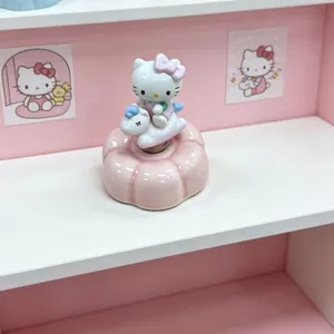 Katie Jingde Zhenzhuanzhuanle tự làm Ngựa Trojan KT Đồ trang trí dễ thương Đế gốm Xoay Máy tính để bàn Các hạt dễ thương Bé Bạn bè 26.3