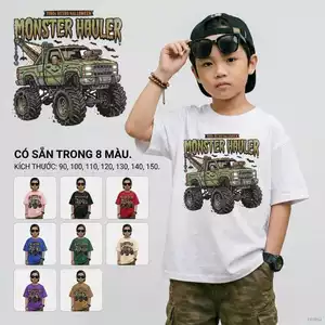 Áo ngắn tay bé trai Hút ẩm tốt Dễ chịu bé từ 2-12 tuổi