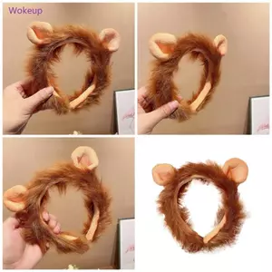 Woke Hoạt Hình Sang Trọng Hairhoop Đáng Yêu Tai Sư Tử Băng Đô Quấn Tóc Lễ Hội Âm Nhạc Băng Đô Quấn Tóc Roleplay Đảng Mũ Trưởng Thành Cô Gái Băng Đô