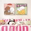 Ins Style Dễ Thương Bichon Frise Không Khung Vải Chống Thấm Nước Poster, Phim Hoạt Hình Cho Chó Nghệ Thuật Treo Tường Cho Phòng Ngủ Phòng Ăn Trang Trí Cửa Hàng Thú Cưng