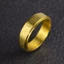 6mm Xoay Trái Tim Kinh Nhẫn Thép Titan Không Phai Màu Sutra Swastika Nhẫn Vàng FUMD