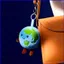 Dễ thương Little Earth Plushie Planet Búp bê sang trọng Túi hoạt hình quyến rũ