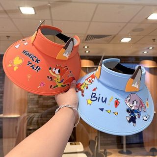 Mũ chống nắng trẻ em - mũ hở đỉnh rộng vành  mũ lưỡi trai hoạt hình bé trai bé gái mùa hè