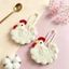 Ví đựng tiền xu gà FUJIZOU, Ví đựng tiền xu dệt kim hai mặt hoạt hình, Túi đựng tai nghe dệt móc mềm dành cho nữ