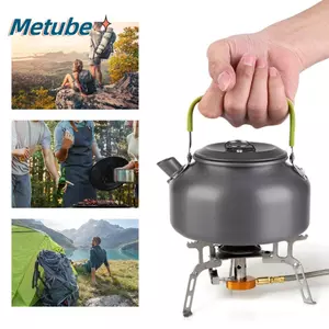 Ấm đun nước cắm trại METUBE, Nồi cà phê nhỏ gọn nhẹ, Ấm trà ngoài trời bằng hợp kim nhôm di động bền bỉ Cuộc phiêu lưu cắm trại