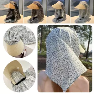 Mũ trùm đầu AWNGD, Mũ chống nắng khô nhanh kiểu Pháp, Chống tia cực tím đa năng Có thể điều chỉnh Mũ leo núi ngọt ngào Kỳ nghỉ bên bờ biển ngoài trời