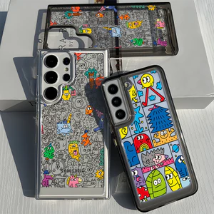 Dành Cho Samsung S26 S25 Ultra S24 Ultra S25FE A56 S24FE S23 Ultra Forest Animal Monsters Hard Clear Case S22 A17 A16 A15 A72 A53 A55 A26 / Vỏ Samsung Chống Sốc
