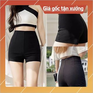 QUẦN SHORT DANCE ÔM DÁNG LƯNG CAO CHẤT UMI ĐEN SIÊU ĐẸP QUẦN ĐÙI NỮ CẠP CAO MẶC NHÀ THỂ THAO GYM KHÓA SAU TÔN HACK DÁNG