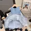 Bé gái (90-140) Mùa hè Phong cách mới Phong cách phương Tây Váy gạc Denim