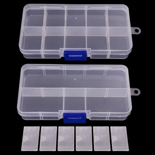 Hộp đựng thuốc bằng nhựa trong suốt đa lưới / Hộp chia trang sức di động đa chức năng