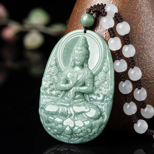 Tinh Tế Thời Trang Đậu Hạt Giống Sen Quan Âm Mặt Dây Chuyền Mặt Dây Chuyền Ngọc Trai Mặt Dây Chuyền