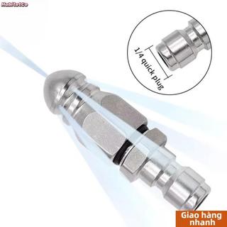 [Hàng về] Vòi phun áp lực HABITATCO, làm sạch cống G1 / 4 "Máy rửa áp lực Vòi phun thoát nước, Phụ kiện giặt Đầu chuột Vòi phun kết nối nhanh