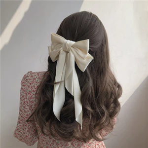 Nổi Nơ Kẹp Xiantian Mùa Xuân Lưng Đầu Kẹp Tóc Làm Tóc Trái Tim Kích Thước Lớn Top Cô Gái