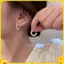 1 Cặp Mới Đơn Giản Tính Khí Vòng Tròn Bông Tai Ngọc Trai Thời Trang Nhỏ Đa Năng Bông Tai Nữ Trang Sức