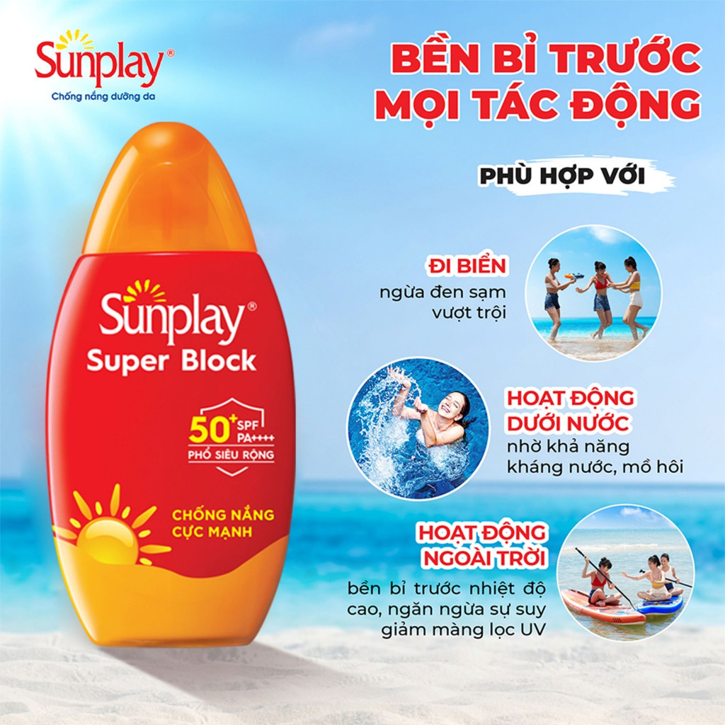 Sữa Chống Nắng Bảo Vệ Vượt Trội Sunplay Super Block SPF50 PA++++