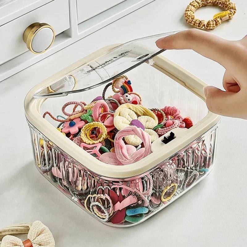 [Dcp] Hộp Vuông Arcrylic nắp bật mở chống bụi ẩm gọn gàng đựng bông tẩy trang mút trang điểm makeup