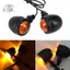 Bộ Đèn 2 Chiếc Màu Đen Xe Máy Phụ Kiện Retro Phần Trang Trí Kim Loại Cafe Racer