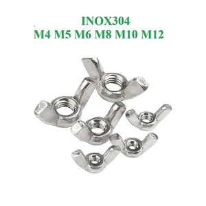 Đai ốc tai hồng,ốc cánh chuồn, ecu tai hồng inox304 M4, M5, M6, M8, M10,M12