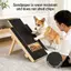 Tấm cào móng tay cho chó bằng gỗ thông không căng thẳng Bảng chó có thể điều chỉnh để tập luyện và tại nhà Cắt tỉa móng tay [VN]
