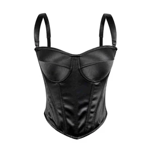 Cao Cấp Màu Xương Cá Corset Mùa Hè Slim-fit Ôm Hơn Nhìn Camisole Hàng Ngày Mặc Ống Top Nữ
