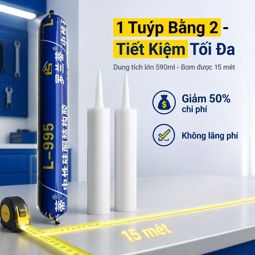 ⚡Ship Nhanh⚡Keo chống nứt chống thấm 50 năm|Keo cấu trúc siêu dính đa năng|Keo kính 995 độ nhớt cao trung tính silicone