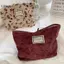 LUImo Corduroy Túi Đựng Mỹ Phẩm Lớn Hàn Quốc, Clutch Cầm Tay Nữ, Hộp Đựng Đồ Vệ Sinh Cá Nhân Xinh Xắn SBS
