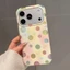 Ốp điện thoại mạ vàng chấm bi đầy màu sắc cho iPhone 17 Pro Max 16 15 14 13 Vỏ bảo vệ chống sốc